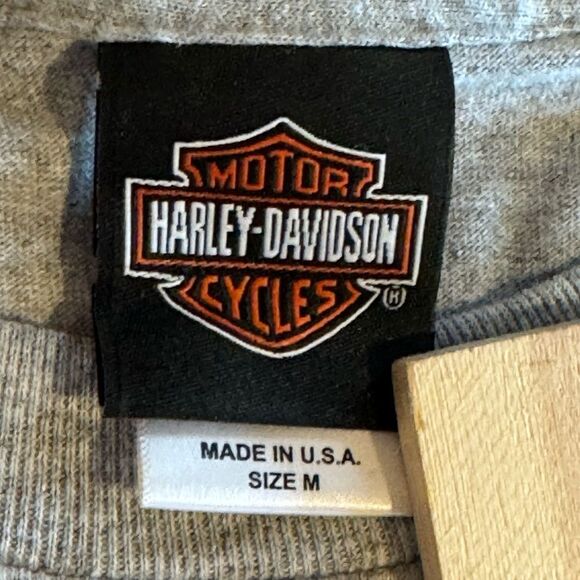 HCS Harley-Davidson Gray Men’s T-Shirt Zoetermeer, Holland Medium - Picture 9 of 9